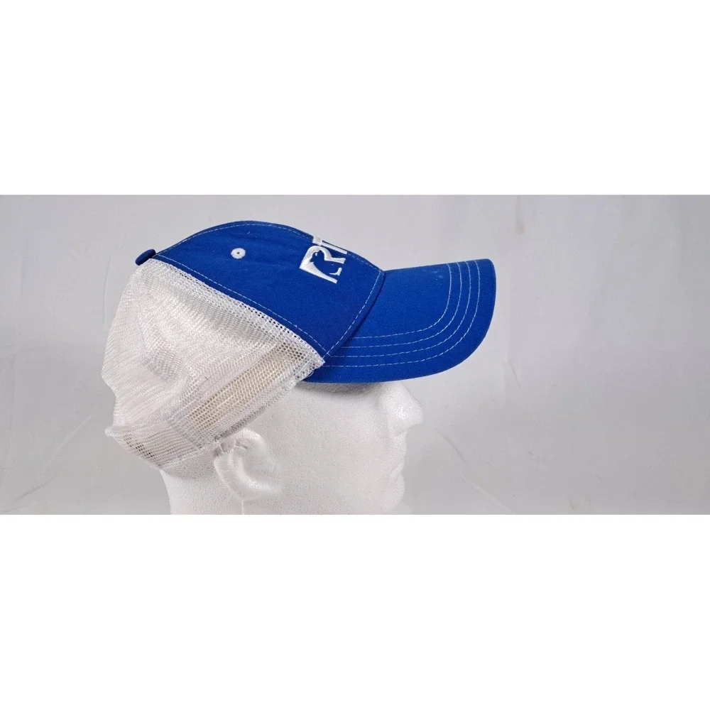 RTIC Outdoors‎ Trucker Hat Blue White Embroidered Logo Mesh Snapback Cap OS